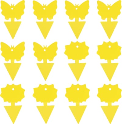 Bloomin Fruitvliegjes Vanger - Vliegenvanger - Rouwvliegjes Bestrijden - Plakstrips Dubbelzijdig - 12 stuks
