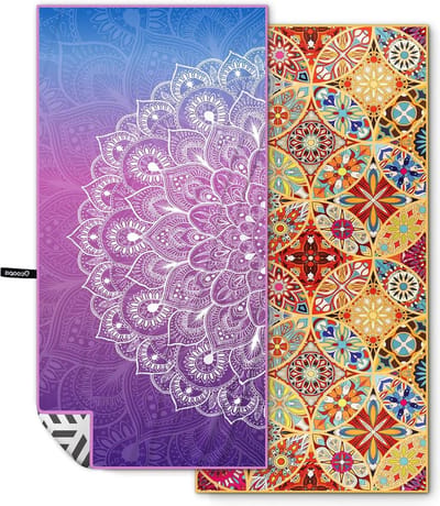 Microvezel strandhanddoek extra groot - sneldrogend en zacht - compact en zandvrij - strand en zwemmen - 178 x 80 cm - 2 stuks