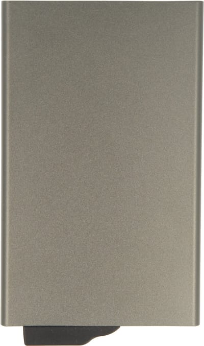 Valenta Pasjeshouder - Uitschuifbare Titanium Grijs Kaarthouder met RFID Bescherming & Handig Easy Out Systeem - Aluminium - Ruimte voor 7 Pasjes