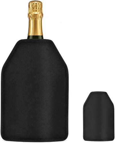 1 stuks koelmanchet wijn met flesbeveiliging, wijnkoelmanchet, wijnkoelmanchet, flessenkoeler, koelmanchet wijn, voor wijn, champagne, flessen, draagbaar, geïsoleerd, ideaal
