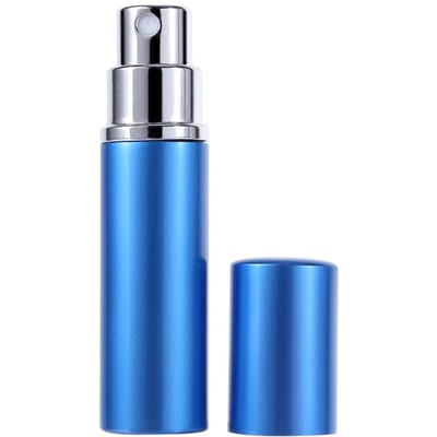 Atomiseur à Parfum Spécialisé en Aluminium 5ml Portable de Voyage Bouteille de Pulvérisation de Parfum Bleue bleu