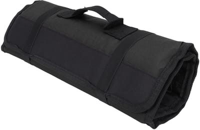 Dailygoods- Mes Tas Draagbaar - 20 Slots - Canvas Opslag Houder - Voor Messen/Vorken - Lichtgewicht en Veilig - Ideaal voor Kamperen - Keukenrol