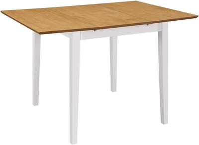 Uittrekbare Eettafel - Verstelbare Tafel - Ruimte Besparen - Eenvoudig Verstelbaar - 80-120 cm - Wit