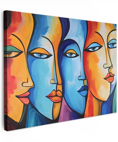 Dailygoods- Schilderij Kleurrijk - Canvas Schilderij 40x30 cm - Wanddecoratie Woonkamer - Wanddecoratie Slaapkamer - Interieur Decoratie - Unieke Afbeeldingen