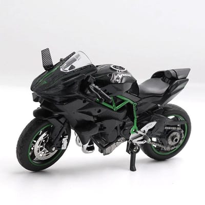 Spuitgietmodel Legering Motorfietsmodel Kinderspeelgoed Hanger Schuifauto Model Jongensspeelgoed Met Basis black