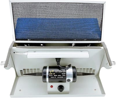 Polijstmachine - Slijpmotor - Precisie polijsten - Met stofafscheider - 200W - Grijs