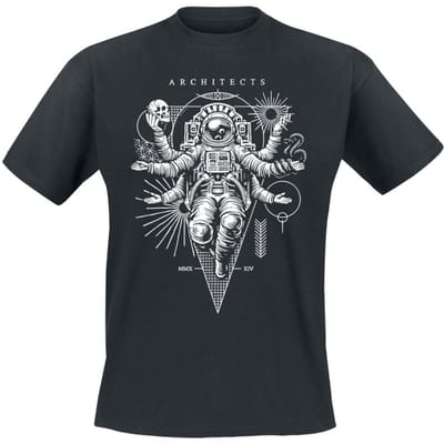 Architects T-shirt - Space God - S tot XXL - voor Mannen - zwart