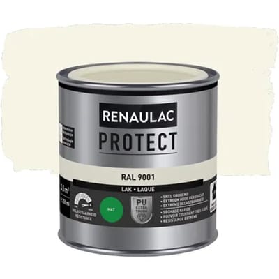 Renaulac Buitenlak Protect - Crèmewit Ral9001 - Mat - 250ml