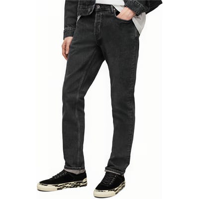 AllSaints Curtis Washed Black Size: W36 | Straight Outlet | Heren | Grijs
