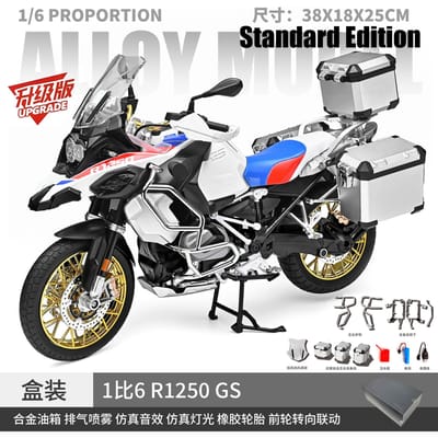 Afstandsstart Spray 1:6 Bmw R1250 Gs Adventure Adv Legering Metaal Diecast Model Motorfiets Simulatie Huis Trendy Sieraden Verjaardag