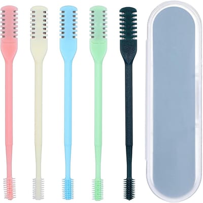 Neushaartrimmer Handleiding - Neussnijder Vrouwen - Verzorging Neushaar - Dubbelzijdig Bladontwerp - 5 stuks - Multicolor