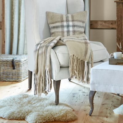 LOBERON Plaid Klinas beige