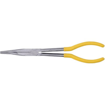 Lange Bek Tang 45# Staal Lange Naaldneus Tang Kabel Draadknipper voor Repareren 11in Lengte 25 graden gray
