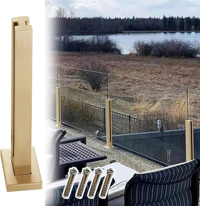 Glazen Balustrade - Terras Reling - Veiligheid Verfraaien - Roestvrij Staal 304 - Tot 150 cm - Zilverkleurig