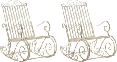 CLP Smilla Set van 2 schommelstoelen antiek/creme