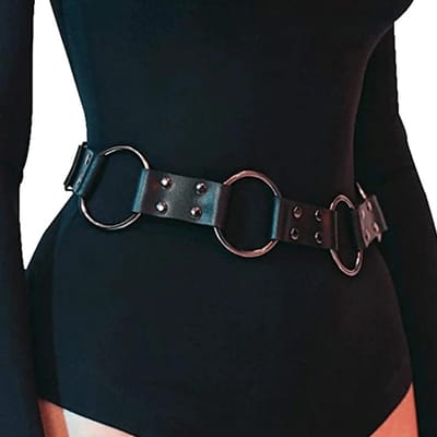 Dames Grote Mat Riem Gotische Taille Riem Eenvoudige Paardrij Riem Valentijnsdag Cadeau Taille Riem Modieuze Dames Riem S black
