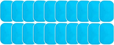 EMS Abdominal Trainer Sticky Pads - Vervangende gelvellen voor elektronische spierstimulatoren - Vervangende pads voor buikspiertrainers - Voor elektrische fitnessstimulatoren - 20 stuks