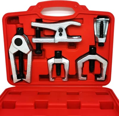 Service Gereedschap Set - Kogelgewricht Separator - Auto Reparatie - 5-in-1 Multifunctioneel - 37x28x9 cm - Rood