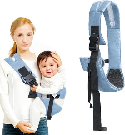 Ergonomische draagzak voor baby's tot 25 kg, ademend en verstelbaar, geschikt voor pasgeborenen van 3 tot 36 maanden, ideaal voor ouders onderweg