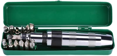 Dailygoods - 14-delige Schroevendraaier Set met Metalen Opbergdoos