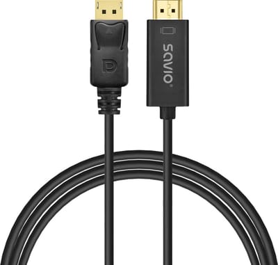 Savio Kabeladapter Displayport Naar Hdmi Voor Pc, Laptop En Monitor 1,5M