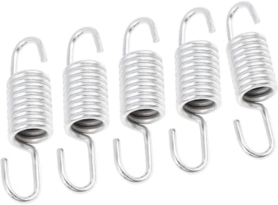 Motorfiets Steunveer Set Inclusief 5 Stuks RVS Zilver 5,5 cm