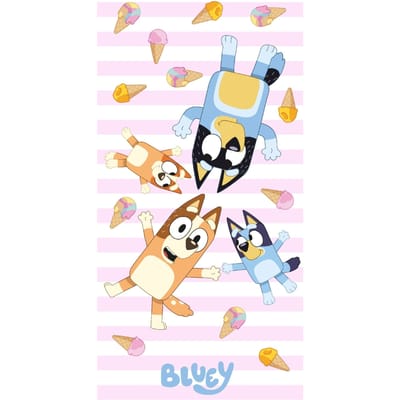 Bluey Ice Cream Strandlaken 70 x 140 cm - polyester