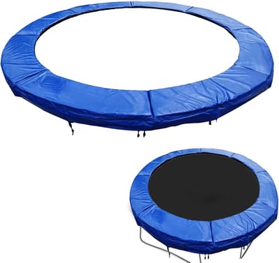 Trampoline Randbescherming - Veiligheidsmat Randkussen - Trampoline Veiligheid - Naadloos Eendelig Design - 3 Meter Diameter - Blauw