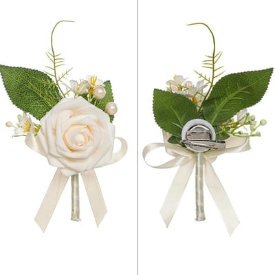 Mode Boutonnière Bruids Bruidsmeisje Corsage Bloemspelden Bruidegom Mannen Vrouwen Knopen Gat voor Mannen Bruiloft Accessoires