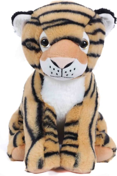 PIA Soft Toys Pluche Knuffeldier Tijger bruin - 28 cm