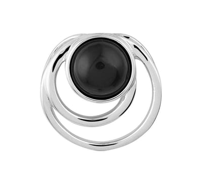 Zilver Gerhodineerde Hanger onyx 1332521