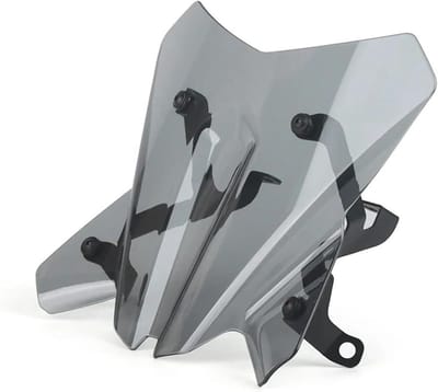 Motorfiets Windscherm - Windgeleider Kuip - Motorrijden Verbeteren - Aerodynamisch Ontwerp - Universele Pasvorm - Smoke Grey