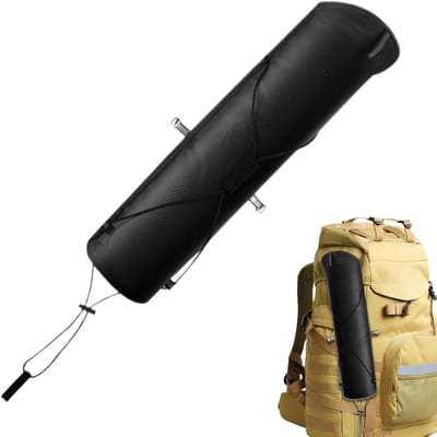 Opbergtas Stokken - Draaghoes Wandelstokken - Outdoor Kamperen - Waterdichte Oxford Stof - 40x10 cm - Zwart