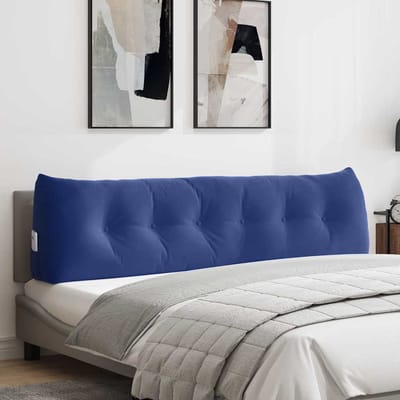 vidaXL - Rugkussen - Politieblauw - 180 - x - 24 - x - 50 - cm - Fluweel