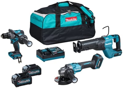 Makita DK0159G301 Accu combiset 3-delig XGT 40V Max 4.0Ah in tas