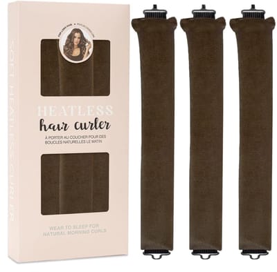 Dailygoods- Haarrollers - 3 Stuks - Geen Warmte - Haarkrullers - Geschikt voor Lang Haar - Inclusief Zijden Sjaal - 29cm/4cm - Krultangen