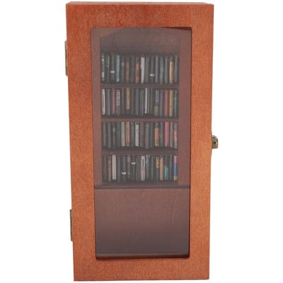 Bibliothèque Anti-Anxiété Meuble d'Exposition en Bois pour Romans Ornement avec 1 Figurine de Livre pour Étude