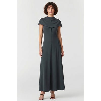 Odd Muse Knitted Cap Sleeve Maxi Dress Teal Maat: S | Maxi Jurken Outlet | Dames