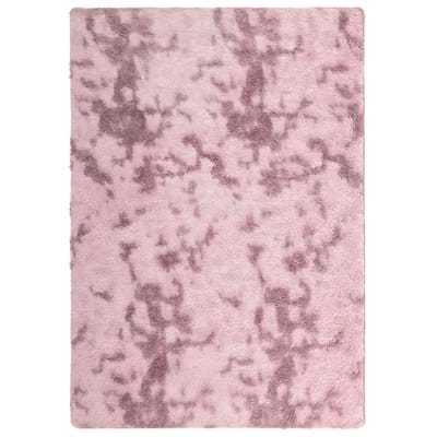 vidaXL - Hoogpolig - vloerkleed - NAVARRA - 240x340 - cm - polyester - stoffig - roze