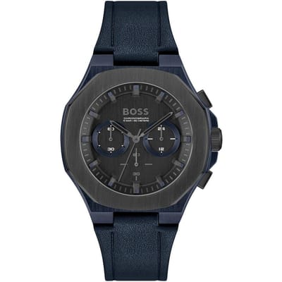 Hugo Boss 1514086 Taper Zwarte Wijzerplaat Herenhorloge 45mm blauw