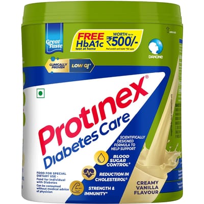 Protinex Diabeteszorg Romige Vanillesmaak Voedingsmix Pot van 400 gram 16 porties Vezelrijk Eiwit