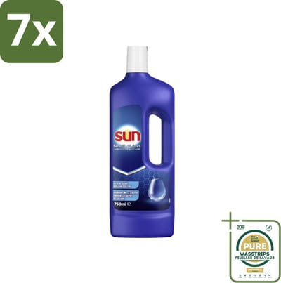 7 x Sun Spoelglans Normaal 750 ml - Grootverpakking - Spoelglans - Vaatwasmachine - Vaat Drogen - Vaat Schoonmaken - Vaat Glans