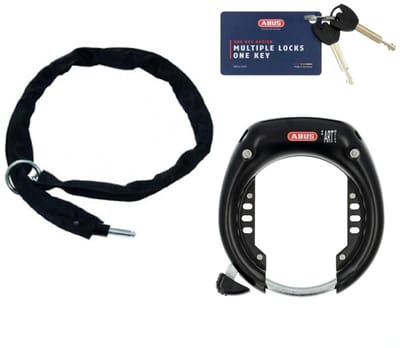 Abus 5755L Shield Xplus ART2 inclusief100cm insteekketting - Zwart