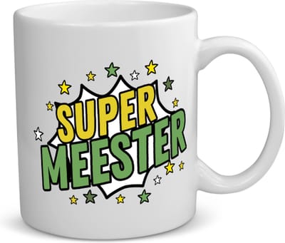 Akyol - super meester koffiemok - theemok - Meester - een meester - school - verjaardagscadeau - afscheidscadeau - kado - gift - 350 ML inhoud