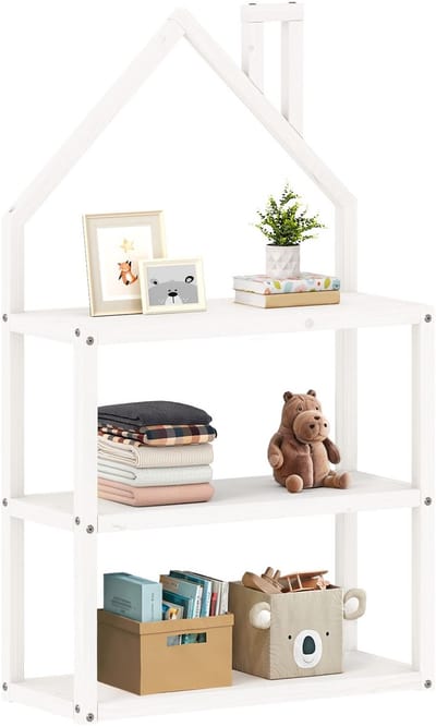 LENISE-boekenkast in de vorm van een huis – wit