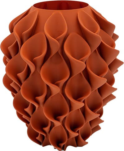 Bluma moderne vaas - Decoratieve vaas - Terracotta - 3d geprinte vaas – geschikt voor droogbloemen - 20CM