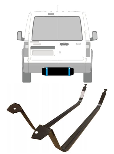 Brandstoftank klemmen voor Ford Transit Connect 2003-2013