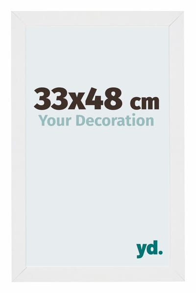 Your Decoration - Puzzellijst 33x48 cm - Wit Hoogglans - Puzzellijst 500-1000 stukjes - MDF Fotolijst - Mura