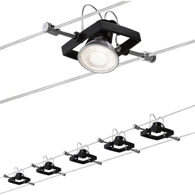 Paulmann Railsysteem Spot Mac Ii Zwart Mat Metaal Kunststof Gu5,3 5x10w