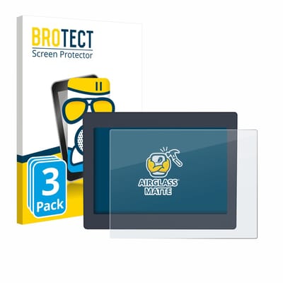 BROTECT - Screenprotector voor Schneider-electric HMIDT651 - Folie Beschermfolie Beschermglas matte 3 Stuks
